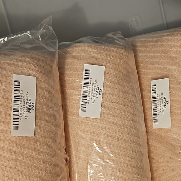 AMARYLLIS Apricot Eyelash Sweater - Picture 9 of 9